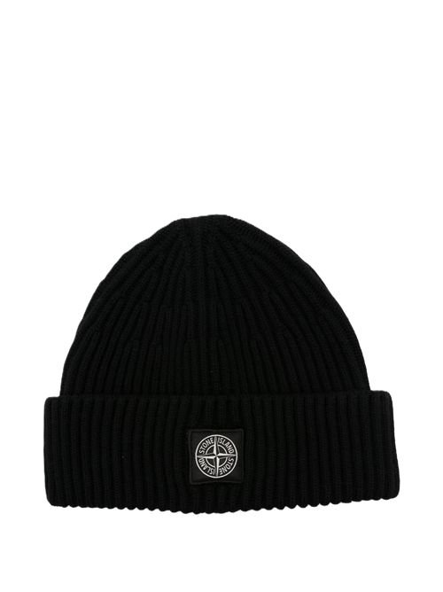 Cappello beanie nero Stone Island | L2S15 N100012 S00B4V0029 BLACK